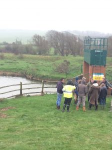 WMA team members visiting the ‘Milton Lock’ tidal sluice on the Cuckmere River.